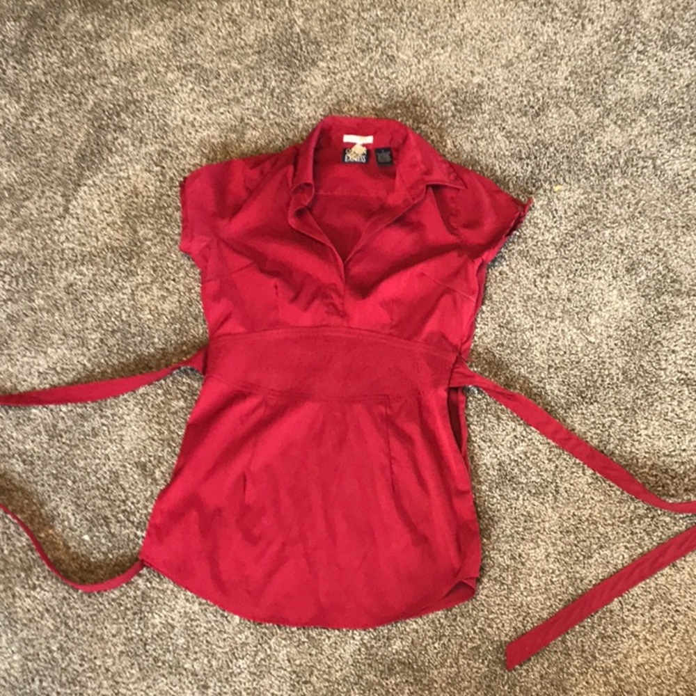 Red blouse
